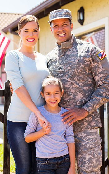A military family photo